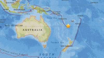 El terremoto afectó a a Vanuatu, Nueva Caledonia y Fiji.