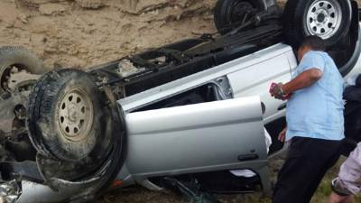 Óscar Vásquez, titular de la Diecp, el gerente de la pruebas de confianza, el motorista y dos personas más iban en el carro.