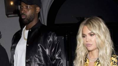 La estrella televisiva Khloé Kardashian y su pareja Tristan Thompson.