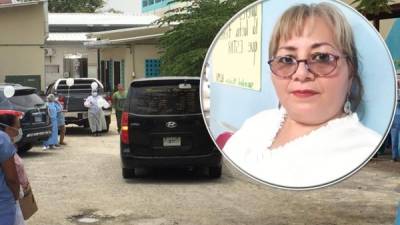 Compañeros del gremio la despidieron hoy en el hospital Leonardo Martínez de San Pedro Sula.