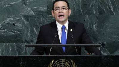 El presidente de Guatemala, Jimmy Morales. EFE/Archivo