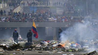 Las manifestaciones también marcaron perdedores. Foto AFP