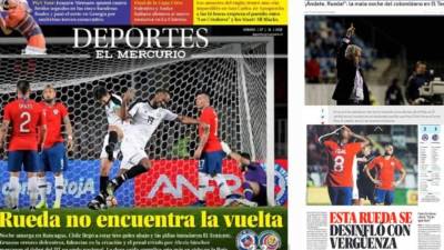 Reinaldo Rueda acaparó las portadas de los principales medios deportivos de Chile tras la dura derrota de La Roja contra Costa Rica en partido amistoso. Los diarios piden la cabeza del colombiano.