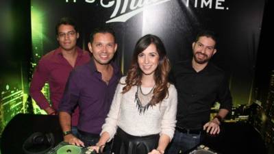 Eduardo Fiallos, Raúl Rivera, Natalia Cañas y Óscar Castro.