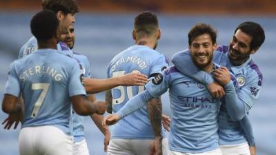 David Silva celebra el golazo anotado frente al Newcastle.