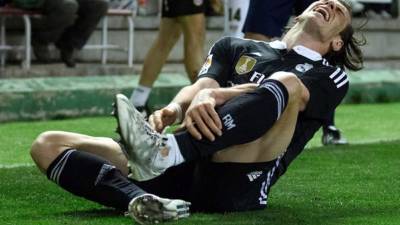 Gareth Bale sufrió un golpe durante el juego contra Rayo Vallecano.