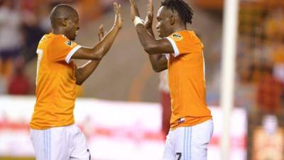 Boniek García y Alberth Elis se lucieron esta jornada en la MLS . FOTO HOUSTON DYNAMO