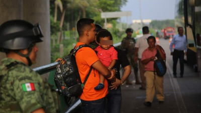 Seguridad. México ha redoblado su presencia militar en la frontera para frenar el alto flujo de migrantes a EEUU. Foto: Andro Rodríguez