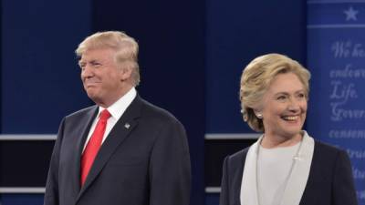 El republicano Donald Trump y la demócrata Hillary Clinton se verán mañana en Las Vegas en el último debate. Foto: AFP/Mandel Ngan