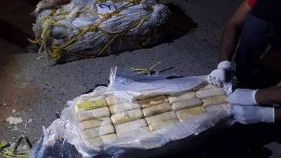 La droga fue entregada a la fiscalía del Ministerio Público para documentar el caso.