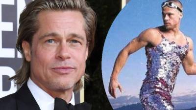 Muchos no recuerdan una famosa sesión del actor y galán de Hollywood Brad Pitt luciendo vestidos.