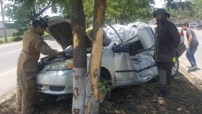 El automotor sufrió severos daños.