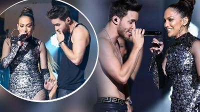 Jennifer López brilló junto a Prince Royce en la fiesta de iHeartRadio en Miami.