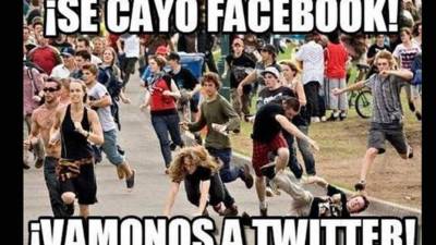 Los usuarios hicieron jocosos memes de la caída mundial de Facebook.
