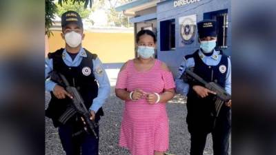Marlin Xiomara Contreras fue capturada ayer.