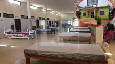 Sala COVID-19 del único hospital de Puerto Lempira y para todo el departamento.