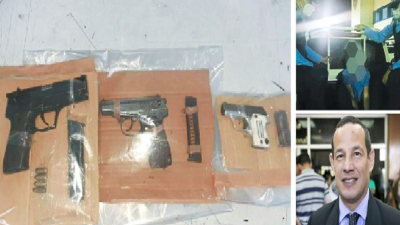 Los agentes decomisaron tres armas, entre ellas una pistola 9 milímetros con la que se presume le quitaron la vida al abogado Melvin Bonilla. Ever Eduardo Vargas Núñez fue capturado por la DPI la noche del jueves.