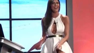 Bárbara Francesca Ovieni periodista y modela italiana. Foto: captura video YouTube