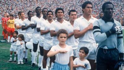 Foto de archivo de la selección de Honduras que clasificó a España 82.