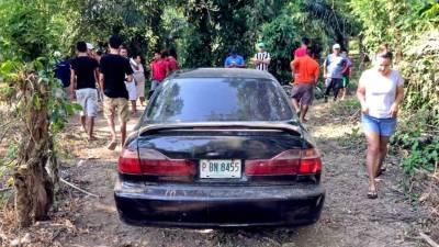 El carro de la víctima.