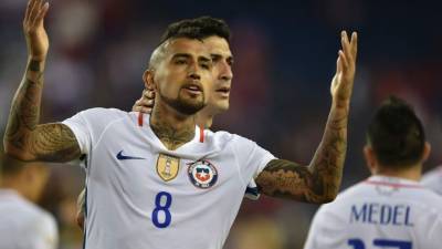 Vidal fue la figura de los chilenos.