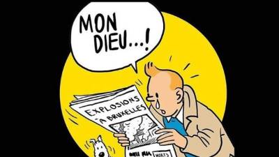 Las lágrimas de Tintín por Bélgica.