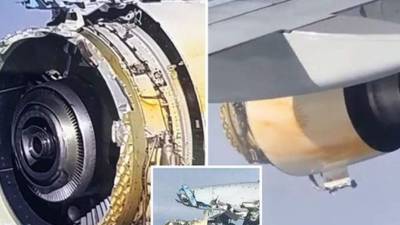 Una explosión de un motor provocó pánico entre los pasajeros.