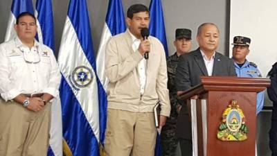 Fredy Díaz Zelaya y Julián Pacheco comparecieron en conferencia de prensa.