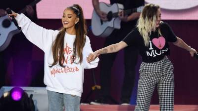 Justin Bieber, Katy Perry, Coldplay, Robbie Williams, Miley Cyrus o los Black Eyed Peas fueron algunos de los artistas que participaron en el concierto 'One love Manchester'.