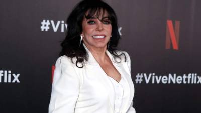 Verónica Castro se refirió a su hijo en la celebración organizada por Netflix para presentar sus nuevos proyectos.// Foto Reforma.