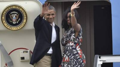 Michelle y Barack Obama se despidieron del pueblo cubano.
