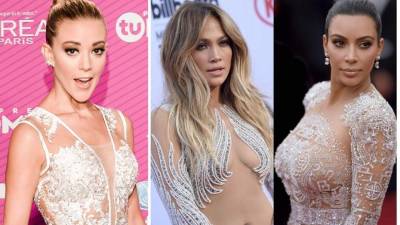 Fernanda Castillo copió look de Jennifer López y Kim Kardashian.