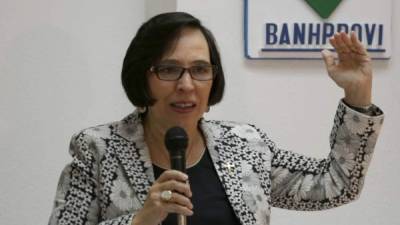 Mayra Falck, presidenta del Banco Hondureño para la Produccion y la Vivieneda (Banhprovi).