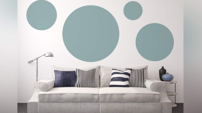 Los círculos de vinil son los más populares para la decoración de dormitorios y salas.