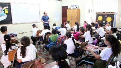 Imagen de archivo de clases presenciales en Honduras.
