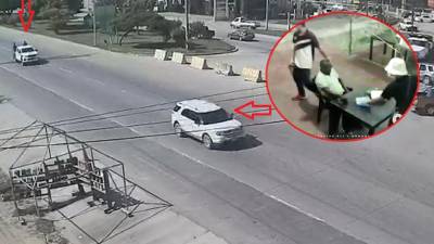 El asalto y el tránsito de la camioneta quedaron en grabaciones.