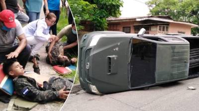 El accidente ocurrió en el barrio Guamilito de San Pedro Sula.
