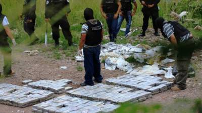 Desde el Poder Ejecutivo se insiste que “por tierra, por mar, por aire, en el espacio que sea, Honduras seguirá siendo tierra hostil para los narcotraficantes'. Foto archivo