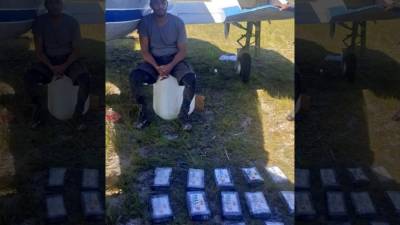 Barnnaby Suárez andaba los 13 kilos de cocaína en una mochila luego que los descargaran de la avioneta.