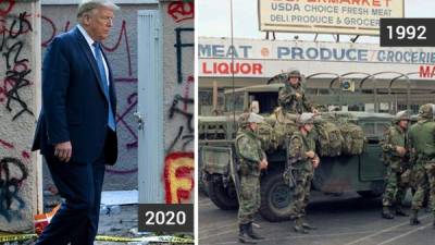 Donald Trump ha advertido el uso del ejército para aplacar las protestas.