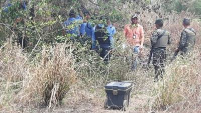 En un potrero se encontró restos humanos.