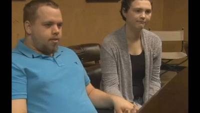 La joven pareja se casó este fin de semana en Texas.