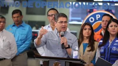 El Presidente de Honduras, Juan Orlando Hernández.