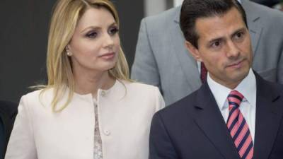 Angélica Rivera y Enrique Peña Nieto. Foto de archivo.