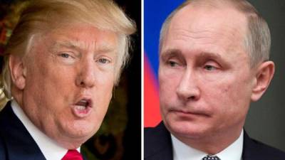 El presidente de EUA, Donald Trump y su homólogo ruso Vladimir Putin.