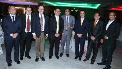 Nahín Mejía, William Newbery, Daniel Pineda, Olvin Peña, Lincol Cárdoza, Luis Enamorado y Daniel Osorto.