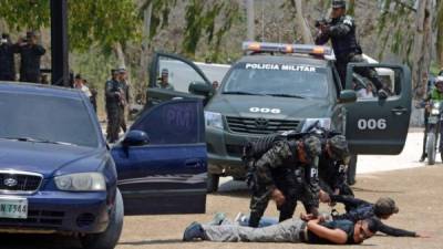 En el país participan más de 2,000 policías militares en operaciones de seguridad en coordinación con la Policía Nacional en Tegucigalpa y San Pedro Sula.