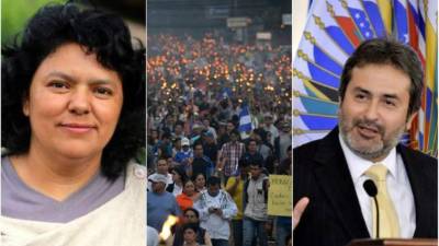 En Honduras hubo momentos críticos durante el 2016: el asesinato de Berta Cáceres y la instalación de la Maccih tras duras protestas contra la corrupción.