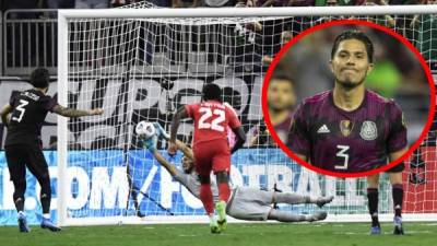 Carlos Salcedo falló un penal para México en la semifinal contra Canadá en la Copa Oro 2021.