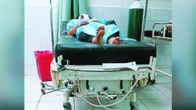 Cinthya Yamileth, internada en el hospital, espera que los médicos puedan reconstruirle su rostro.